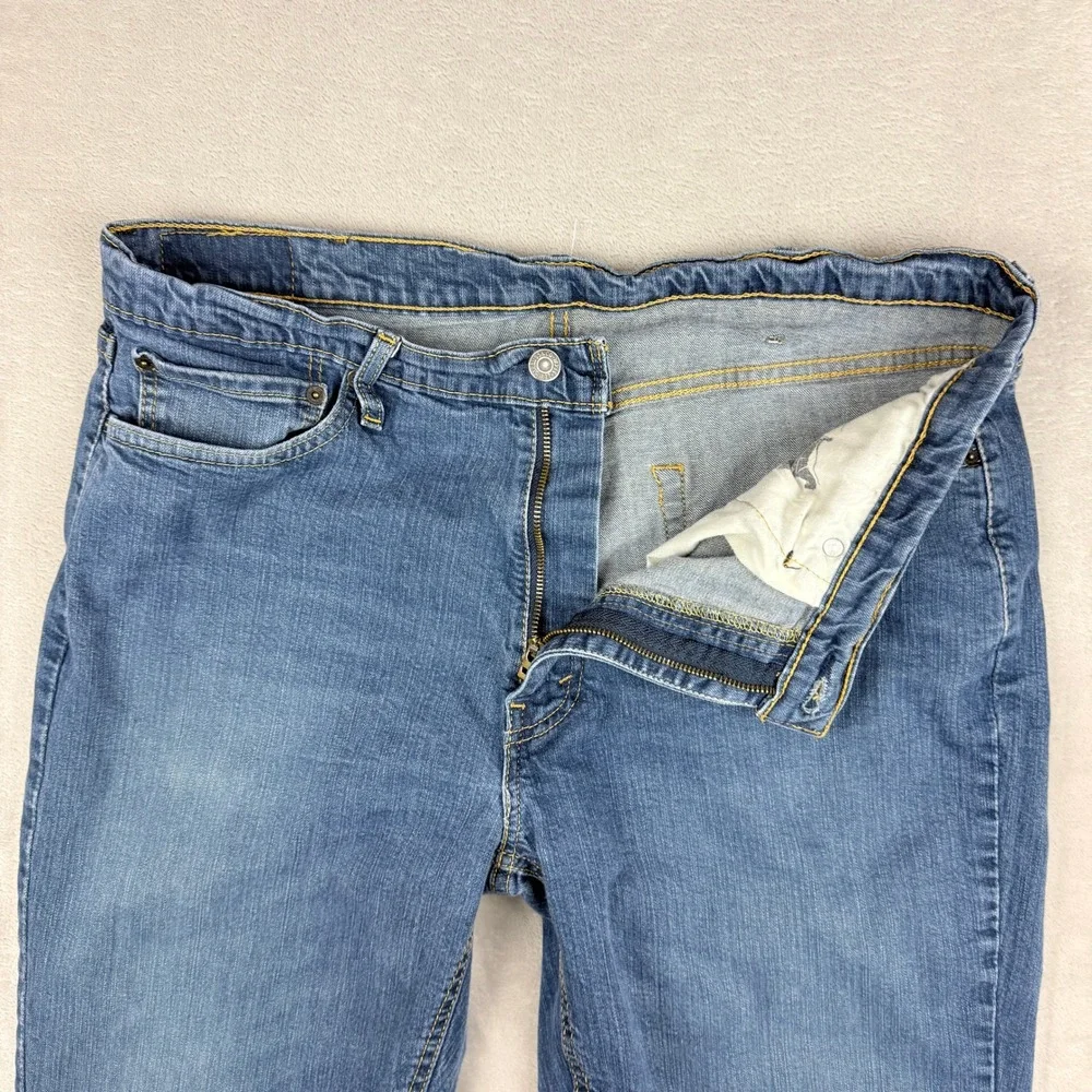 Levi's 541 Jeans Mens 38x30 Blue Athletic Taper Stretch Denim Faded Preppy